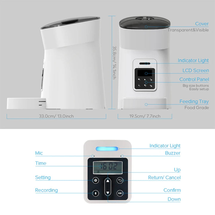 New Pet Feeder Pet Dispenser For Cat And Dog Travel Supply Automatic Smart Slow Feeder Dispenser Fixed Time Amount Of Food