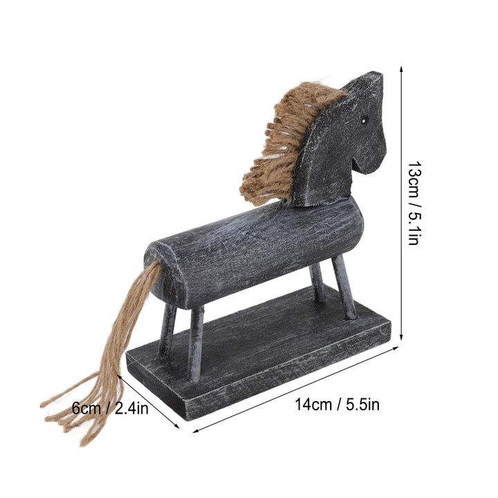 Horse Decoration  Decoration Wood  Horse Decoration  Wood Crafts Desktop Wooden Retro Home Room Decoration